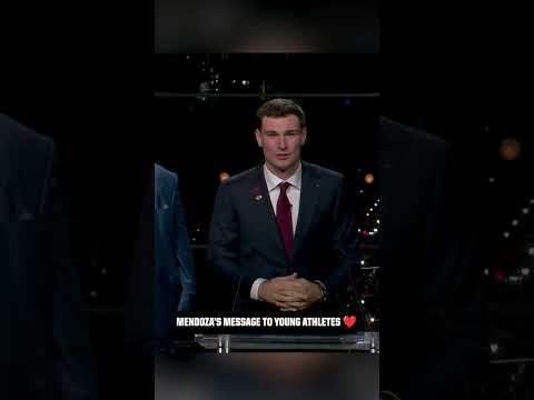 Mendoza’s inspiring message 👏