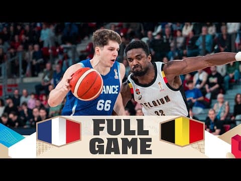 France v Belgium | Full Basketball Game | FIBA Basketball World Cup 2027 European Qualifiers