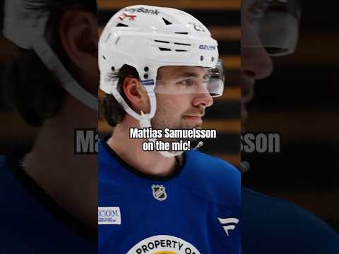 We might know what phrase is Sammy's favorite. 😂 #nhl #micdup #hockey