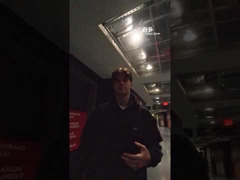 Alex Blockx meets the press after the big win 🎤 #NextGenATPFinals