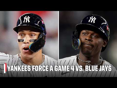 Aaron Judge records 4 RBIs & Yankees put up 9 runs in Game 3 to avoid sweep vs, Blue Jays | ESPN MLB