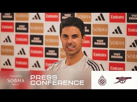 PRESS CONFERENCE | Mikel Arteta previews Club Brugge | Updates on Rice, Saliba and Trossard | UCL