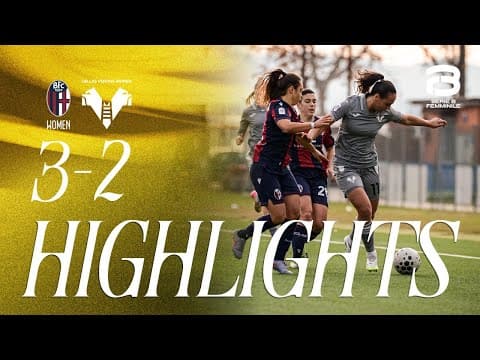 Highlights Serie B Femminile 2025/26 | Bologna-Hellas Verona Women 3-2