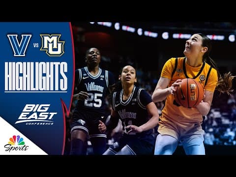 Villanova vs. Marquette | COLLEGE BASKETBALL HIGHLIGHTS | 1/4/26 | NBC Sports
