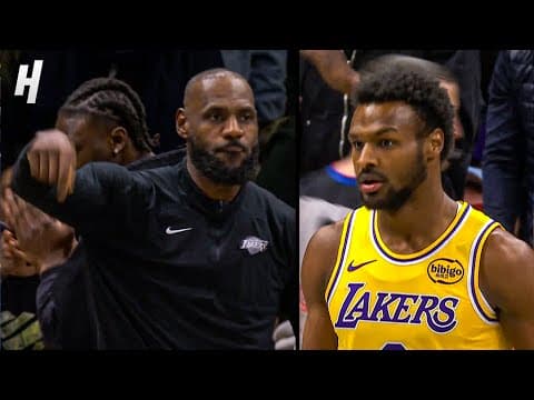 Brooklyn Gets LOUD for Bronny 🗣️… Then the Alley-Oop 🔥