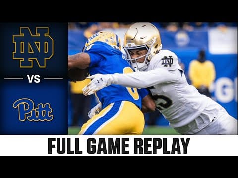 Notre Dame vs Pitt Full Game Replay | 2025 ACC Football