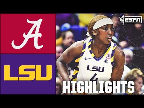 Alabama Crimson Tide vs. LSU Lady Tigers | Full Game Highlights | ESPN College Basketball