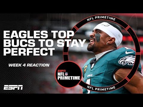 NFL PrimeTime Week 4 Reaction 🏈 Eagles and Bills stay unbeaten, Ravens fall to 1-3