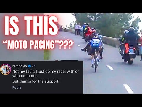 Remco Evenepoel Critics GO WILD Over Moto-Pacing Claims at Season Opener