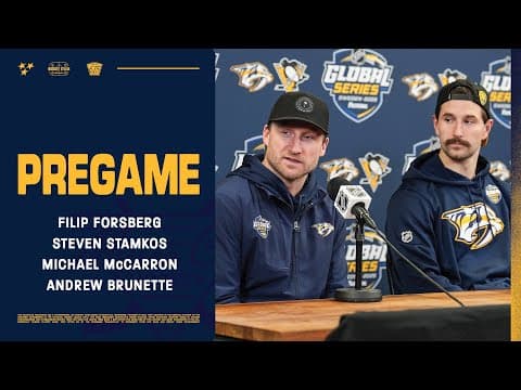 Filip Forsberg, Steven Stamkos, Michael McCarron & Andrew Brunette Pregame: Nov. 14, 2025