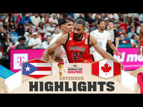 Puerto Rico 🇵🇷 v Canada 🇨🇦 | Extended Highlights | FIBA Basketball World Cup 2027 Americas Qualif.