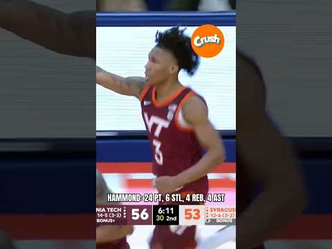 Double figures for the 3️⃣rd straight game 😤 #virginiatech #hokies #accbasketball #collegesports