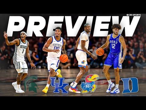 2025 Champions Classic Preview: Michigan State vs Kentucky, Kansas vs Duke | College Basketball