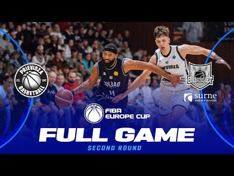 LIVE - BC Prievidza v Surne Bilbao Basket | FIBA Europe Cup 2025-26 | Second Round