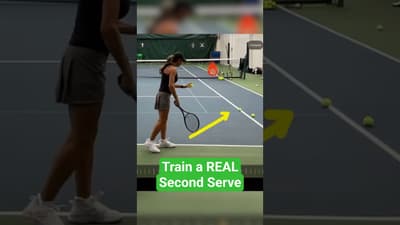 How to train a REAL second serve: