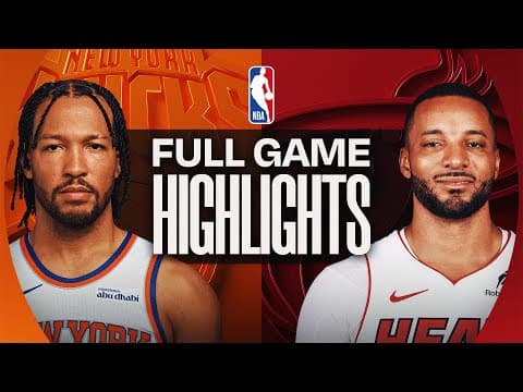 KNICKS at HEAT | FULL GAME HIGHLIGHTS | October 26, 2025