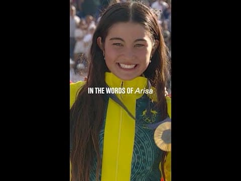 Arisa Trew delivered on her final run to claim women's park gold at #Paris2024. 🤩🇦🇺