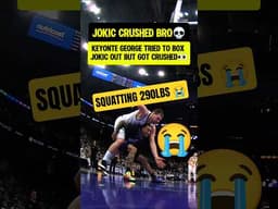 Jokic SQUASHED BRO with all his WEIGHT💀