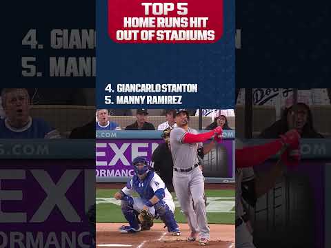 Top 5 home runs that went OUT OF THE PARK! 😲