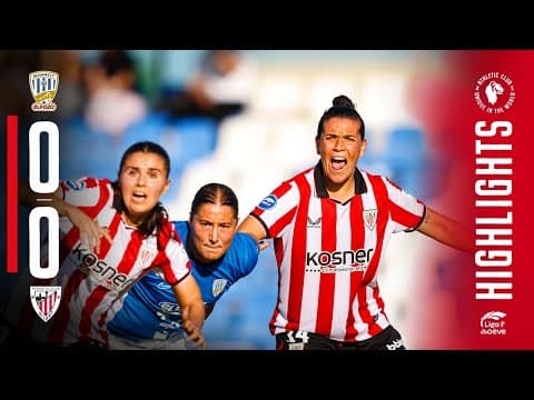 RESUMEN I Alhama CF 0-0 Athletic Club | Liga F 2025-26 MD8