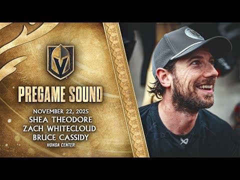 🎥 PREGAME SOUND: Theodore, Whitecloud & Cassidy