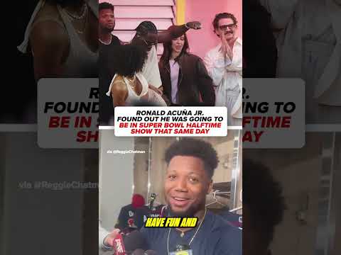 Talk about a last minute addition! #ronaldacuñajr #mlb #braves #superbowllx