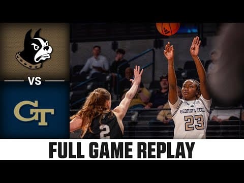 Wofford vs. Georgia Tech Full Game Replay | 2025-26 ACC Women's Basketball