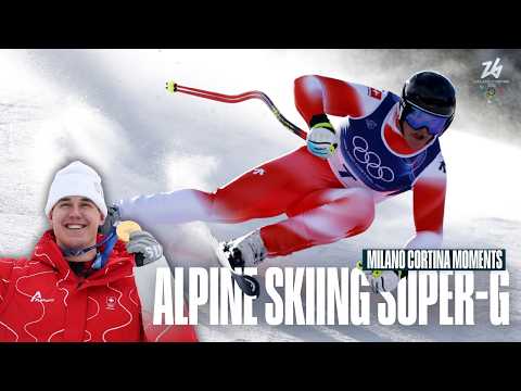Von Allmen Dominates the Slopes🥇🇨🇭| Men's Alpine Skiing Super-G🎿 | Milano Cortina Moments