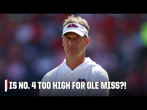 Should Ole Miss be ranked No. 4? + Lane Kiffin FEEDING INTO drama on social media 👀 | The Kickoff