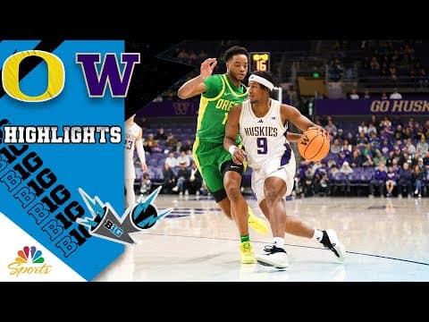 Oregon vs. Washington | COLLEGE BASKETBALL HIGHLIGHTS | 1/25/26 | NBC Sports