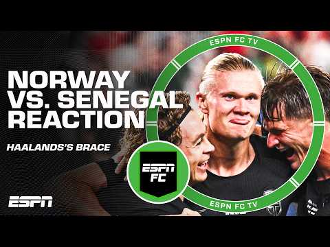 Norway vs. Senegal FULL REACTION 🍿 Erling Haaland scores two goals | ESPN FC