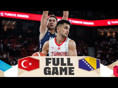 TUR v BIH | Full Basketball Game | FIBA Basketball World Cup 2027 European Qualifiers