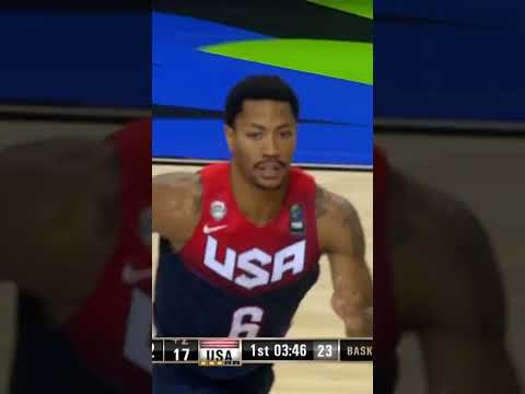 The level Derrick Rose was playing at 26 years old… unreal 🌹 #FIBAWC
