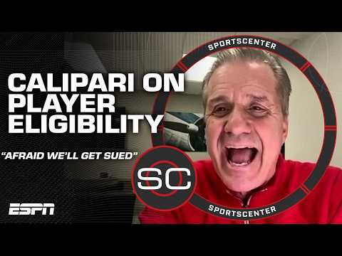 John Calipari GOES OFF on NCAA player eligibility & expresses major concerns | SportsCenter