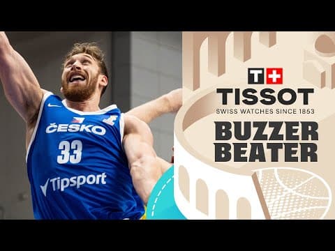 James Karnik 🇨🇿 | 🚨 TISSOT Buzzer Beater | FIBA Basketball World Cup 2027 European Qualifiers