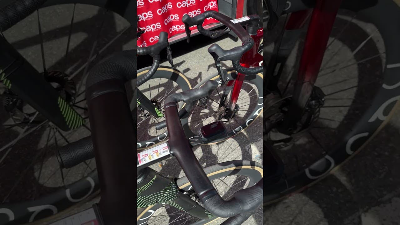 MTB computer in the pro peloton
