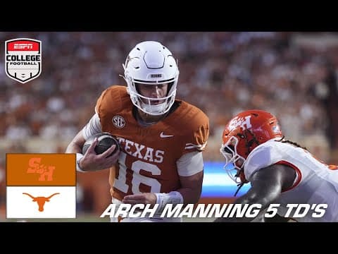 Arch Manning & Texas DOMINATE 😤 5 TDs in just over one half of play | ESPN College Football