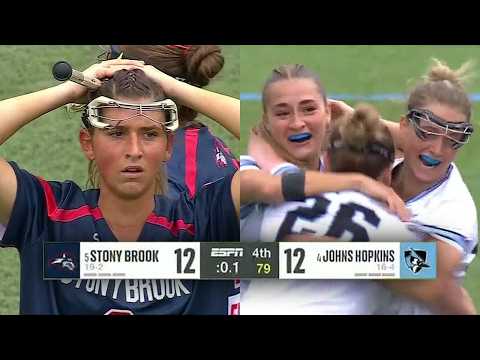BUZZER BEATER finish to Johns Hopkins-Stony Brook lacrosse quarterfinals