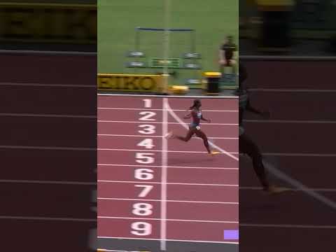 Masai Russell cruises to 12.53 in the heats 💅 #worldathleticschamps #tokyo #hurdles #athletics