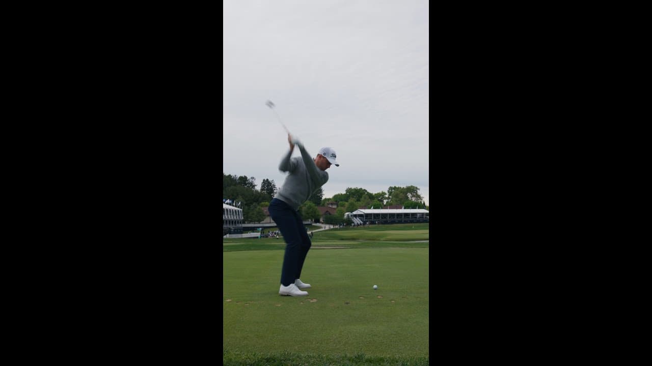 Down the stretch with Justin Thomas at Aronimink.
