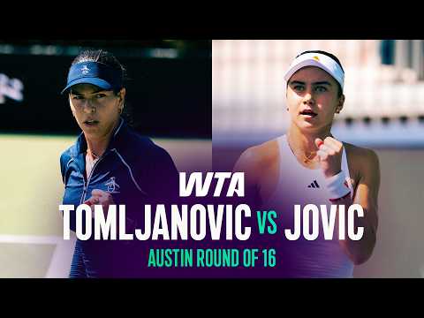 Ajla Tomljanovic vs. Iva Jovic | 2026 Austin Round of 16 | WTA Match Highlights