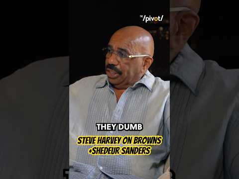 The real wolves are coming! Steve Harvey talks being a Browns fan, QBs and Shedeur Sanders #nfl