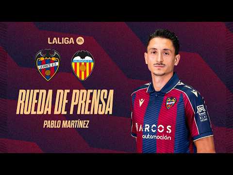 RUEDA DE PRENSA de PABLO MARTÍNEZ previa al encuentro ante el Valencia CF (J24)
