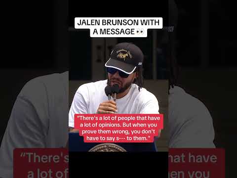 Jalen Brunson talking that talk 🔥