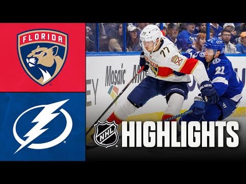 Panthers vs. Lightning | NHL Highlights | December 15, 2025