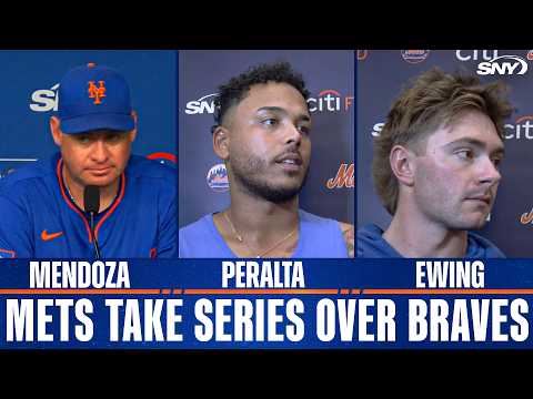Carlos Mendoza, Freddy Peralta and A.J. Ewing on Mets' 8-1 Win Over Braves