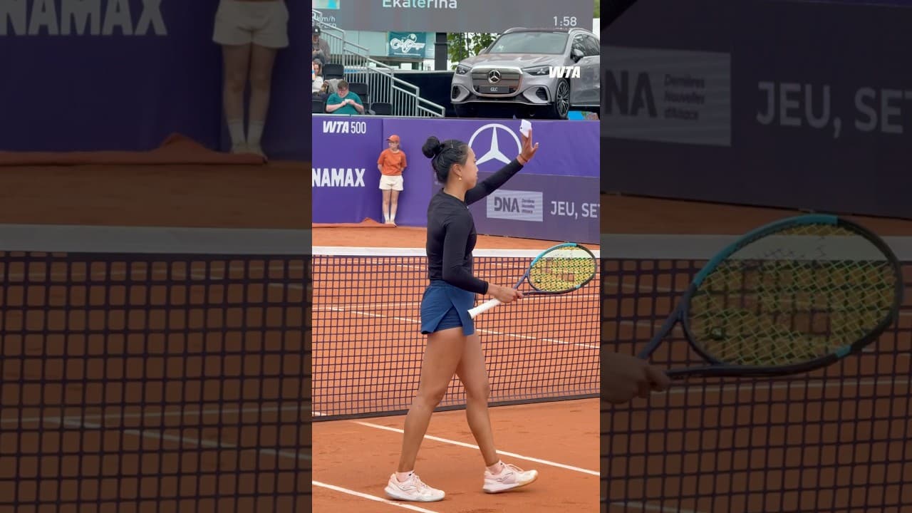 Quarterfinal secured ✅ Ann Li comes from a set down against Alexandrova to win 4-6, 6-4, 6-3 #IS26