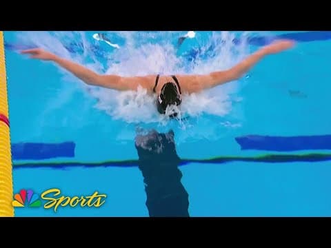 Gretchen Walsh REPEATS her women's 100m butterfly win at Swimming World Cup | NBC Sports