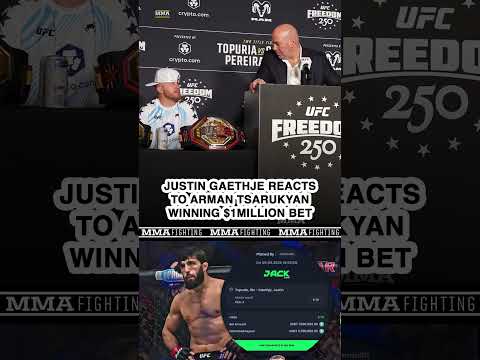 Justin Gaethje and Dana White REACT to Arman Tsarukyan's $1million bet