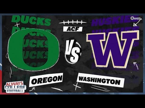 Will Washington end Oregon's CFP dreams this weekend? 🍿 | Always College Football